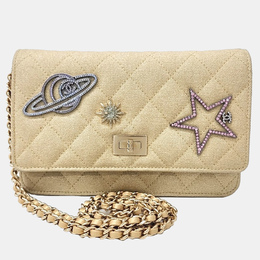 Chanel: Бежевая сумка через плечо 