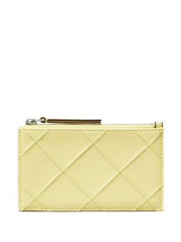 Tory Burch: Жёлтый кошелёк  Fleming