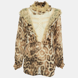 Just Cavalli: Бежевый топ 