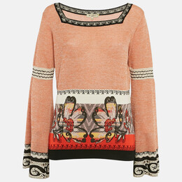 Etro: Оранжевый свитер 