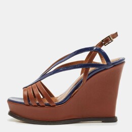 Fendi: Коричневые сандалии  Blue