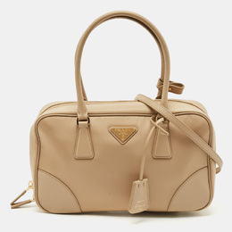 Prada: Бежевая сумка 