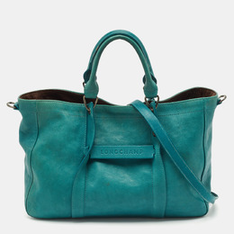 Longchamp: Зелёная сумка 