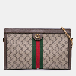 Gucci: Бежевая сумка  GG Supreme