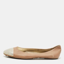Jimmy Choo: Бежевые балетки 
