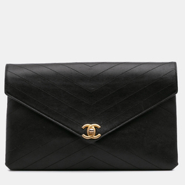 Chanel: Чёрный клатч 