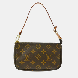 Louis Vuitton: Коричневая сумка  Pochette Accessoires