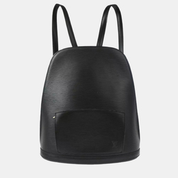 Louis Vuitton: Чёрный рюкзак  Épi