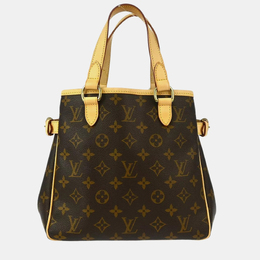 Louis Vuitton: Коричневая сумка-шоппер 