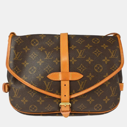 Louis Vuitton: Коричневая сумка 