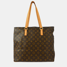 Louis Vuitton: Коричневая сумка-шоппер 