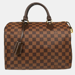 Louis Vuitton: Коричневая сумка  Speedy 30