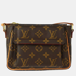 Louis Vuitton: Коричневая сумка через плечо 