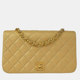 Chanel: Бежевая сумка 