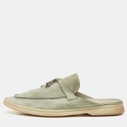 Loro Piana: Зелёные сабо 