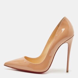 Christian Louboutin: Бежевые туфли  Pigalle