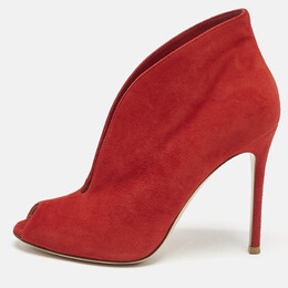 Gianvito Rossi: Красные ботинки  Vamp