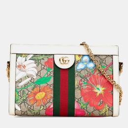 Gucci: Коричневая сумка  GG Supreme