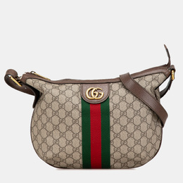 Gucci: Коричневая сумка через плечо  GG Supreme