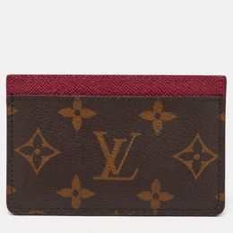 Louis Vuitton: Коричневый картхолдер 