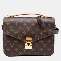Louis Vuitton: Коричневая сумка  Pochette