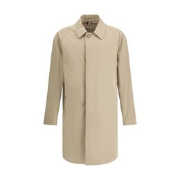 Burberry: Бежевое пальто 