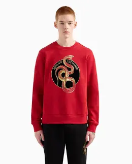 Armani Exchange: Красный свитшот 