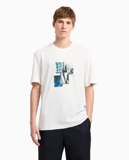 Armani Exchange: Футболка с принтом 