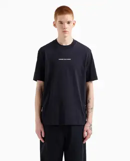 Armani Exchange: Тёмная футболка 