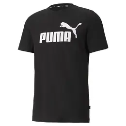 PUMA: Чёрная футболка  Ess