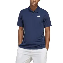 Adidas: Синее поло 