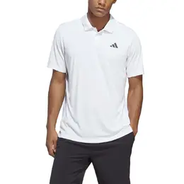 Adidas: Белое поло 