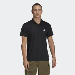 Adidas: Чёрное поло  Essentials