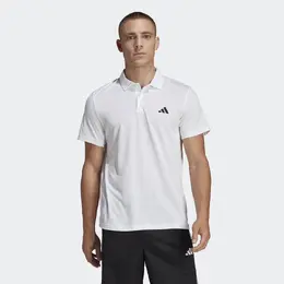 Adidas: Белое поло  Essentials