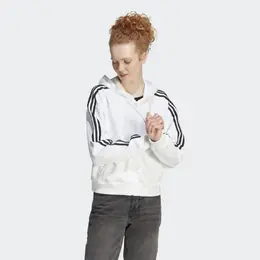 Adidas: Белая толстовка 