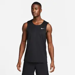 Nike: Чёрная футболка  Dri FIT