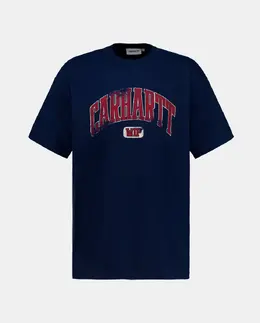 Carhartt WIP: Синяя футболка 