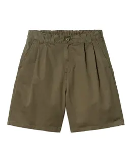 Carhartt WIP: Зелёные шорты 