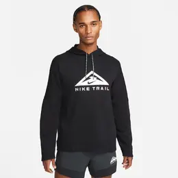 Nike: Чёрная толстовка  Trail