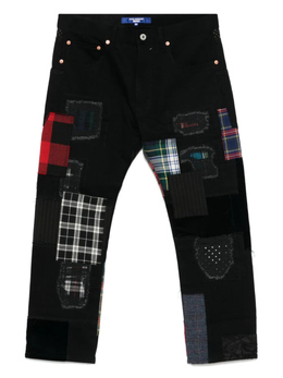 Junya Watanabe Man: Джинсы в стиле пэчворк 