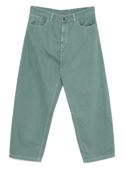Carhartt WIP: Зелёные брюки 