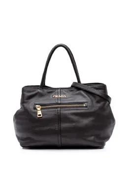 Prada Pre-Owned: Чёрная сумка-шоппер 