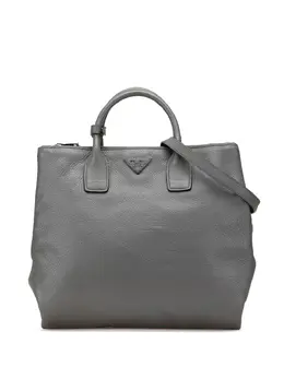 Prada Pre-Owned: Серая сумка-шоппер 