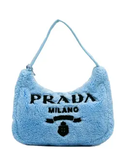Prada Pre-Owned: Голубая сумка 