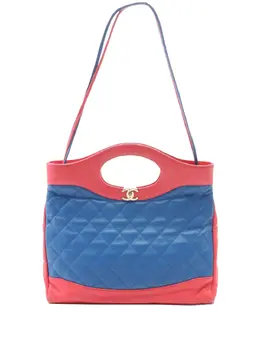 CHANEL Pre-Owned: Голубая сумка 
