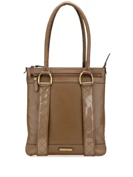 Burberry Pre-Owned: Коричневая сумка-шоппер 