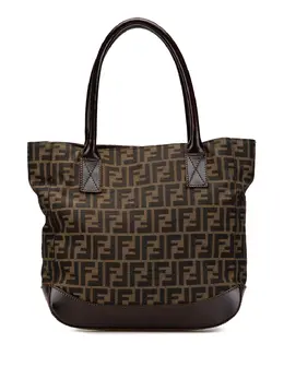Fendi Pre-Owned: Коричневая сумка-шоппер 