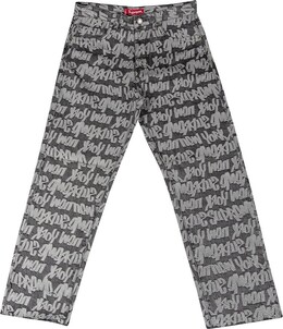 Supreme: Жаккардовые джинсы 