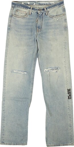 Off-White: Голубые джинсы  Diag