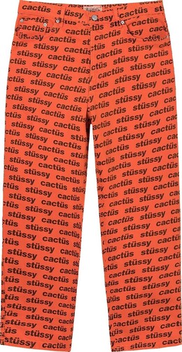 Stussy: Оранжевые джинсы 